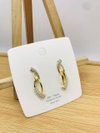 AD Diamond Steel And Rose Gold Party Wear Earrings 42
